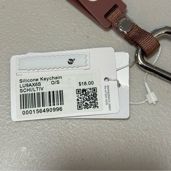 NWT SILICONE KEYCHAIN Spiced Chai/Light Ivory SCHI/LTIV - Lululemon OOS ONLINE! - Picture 7 of 7